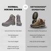 ORTHOSHOES® Expedition - Lightweight Orthopedic Outdoor & Hiking Boots with Cushioned Soles