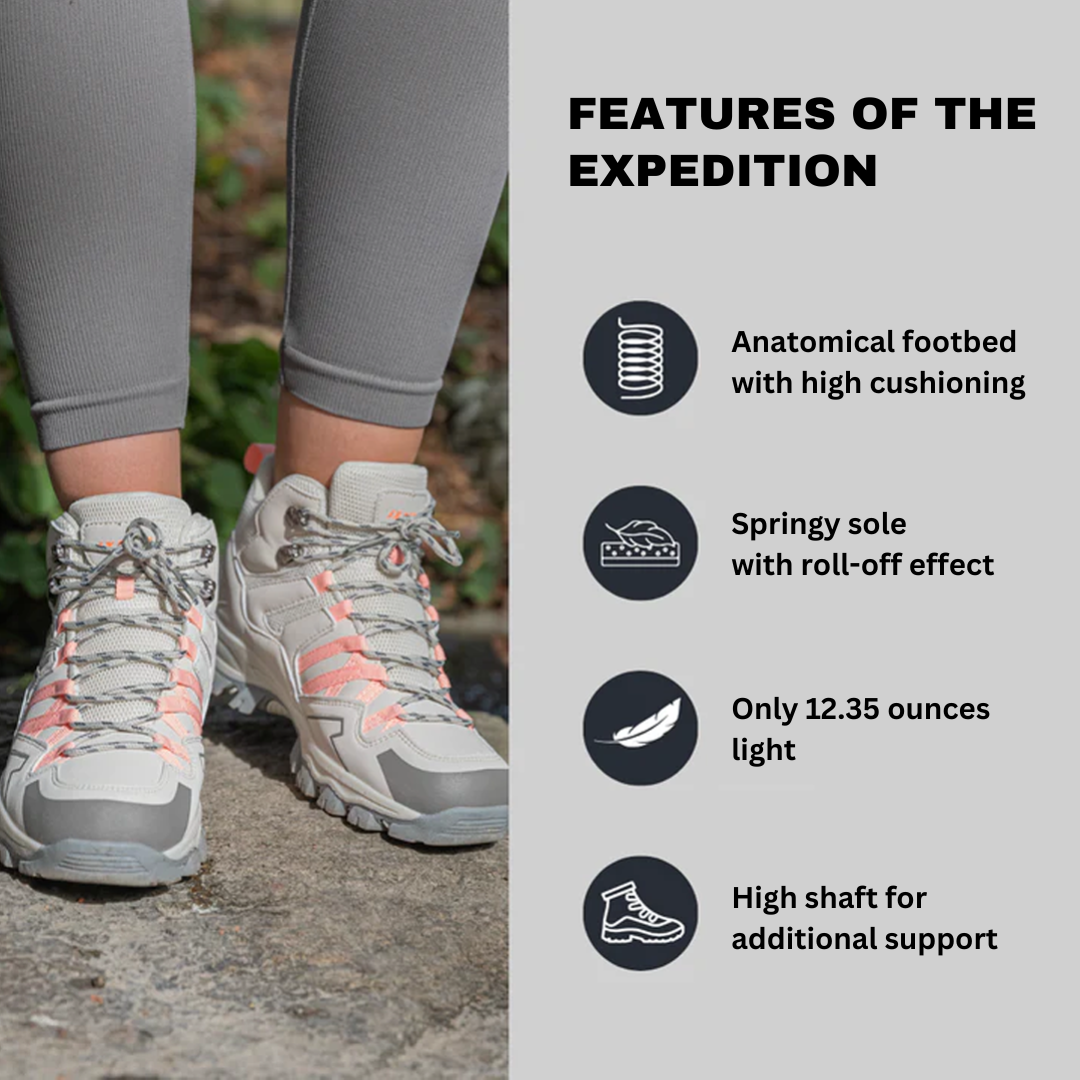 ORTHOSHOES® Expedition - Lightweight Orthopedic Outdoor & Hiking Boots with Cushioned Soles